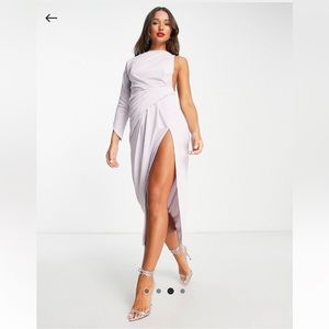 ASOS purple maxi dress